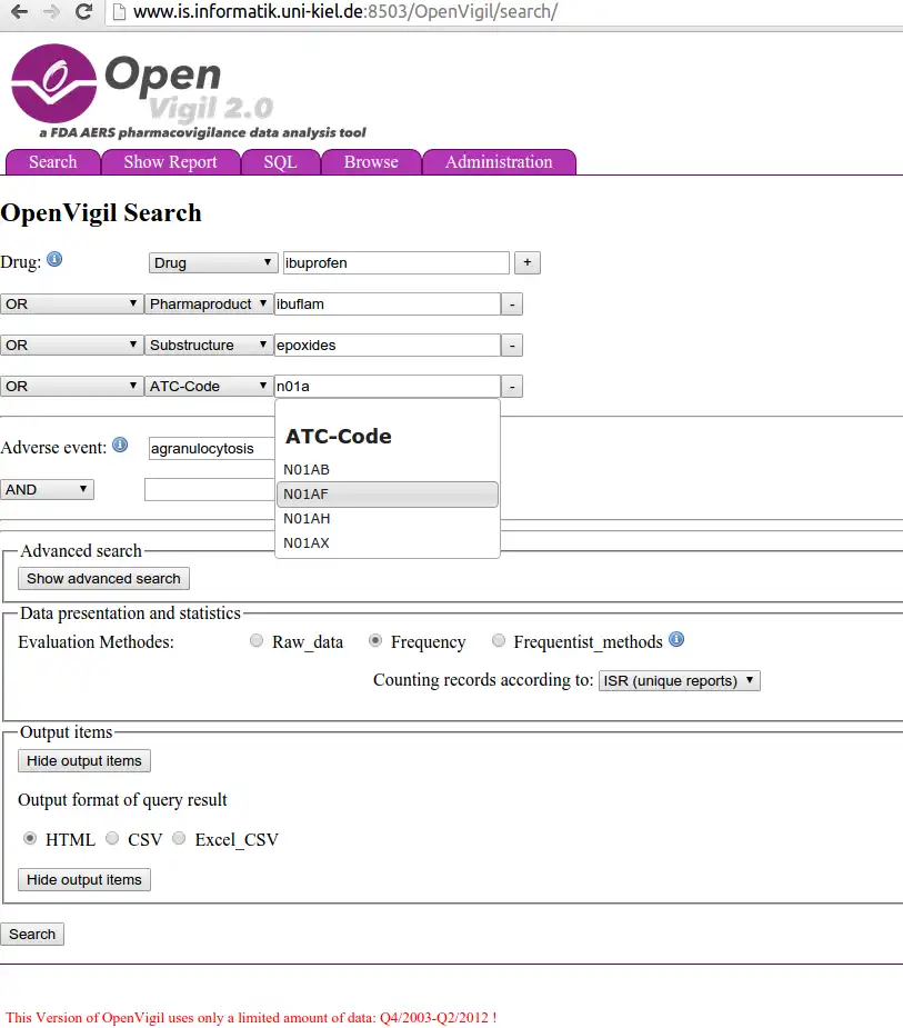 Download webtool of webapp OpenVigil