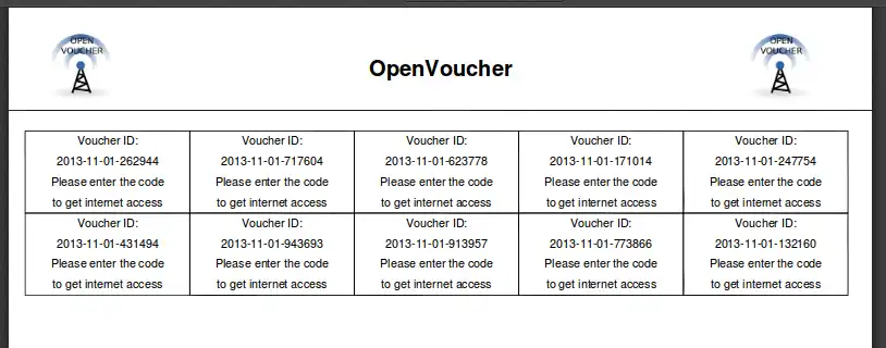 Download web tool or web app OpenVoucher