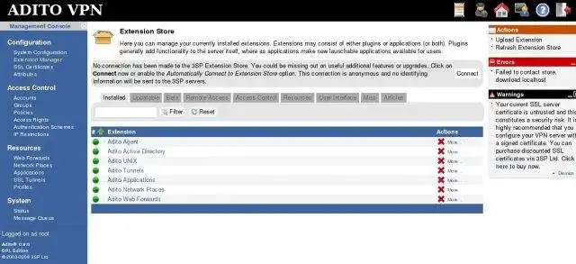 Загрузите веб-инструмент или веб-приложение OpenVPN ALS