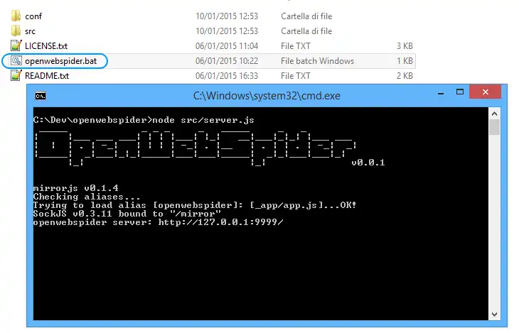 הורד את כלי האינטרנט או אפליקציית האינטרנט OpenWebSpider