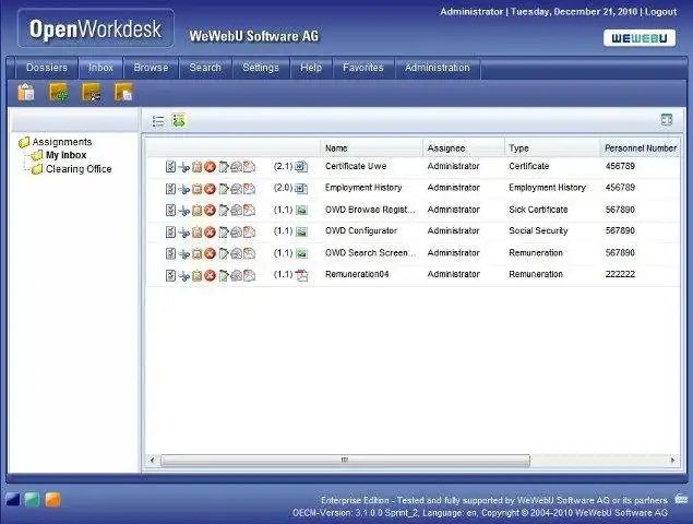 Download web tool or web app OpenWorkdesk