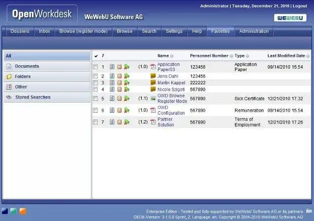 Web aracını veya web uygulamasını indirin OpenWorkdesk