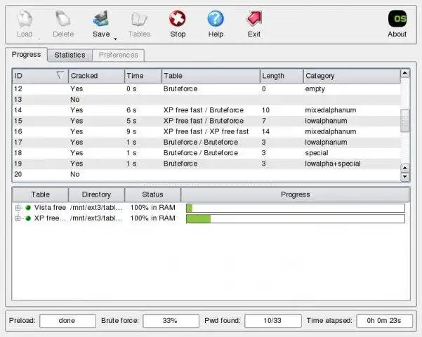 Download web tool or web app ophcrack