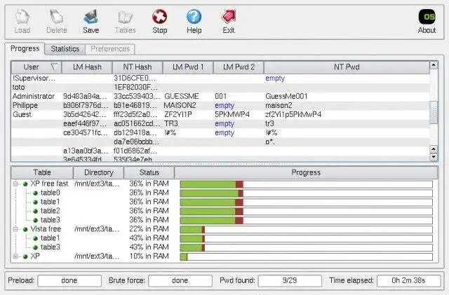 Download web tool or web app ophcrack