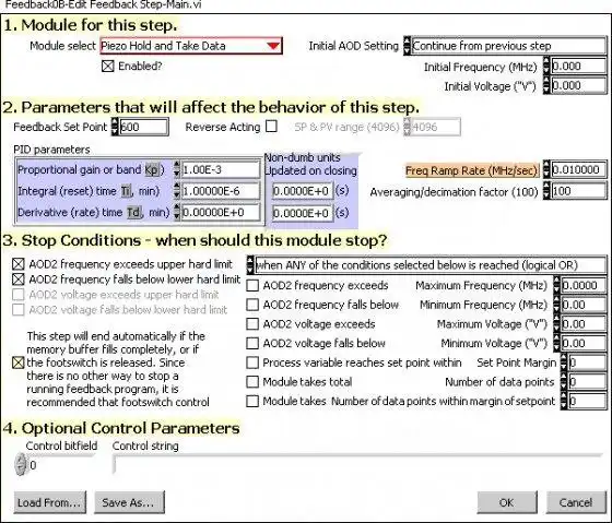 Mag-download ng web tool o web app Optical Tweezers Control para tumakbo sa Linux online