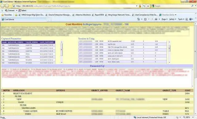 Download web tool or web app Oracle Monitor