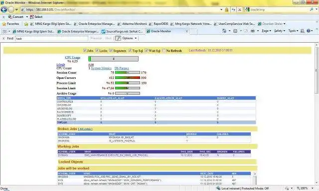 Download web tool or web app Oracle Monitor