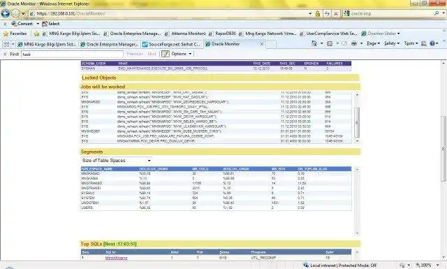 Download web tool or web app Oracle Monitor
