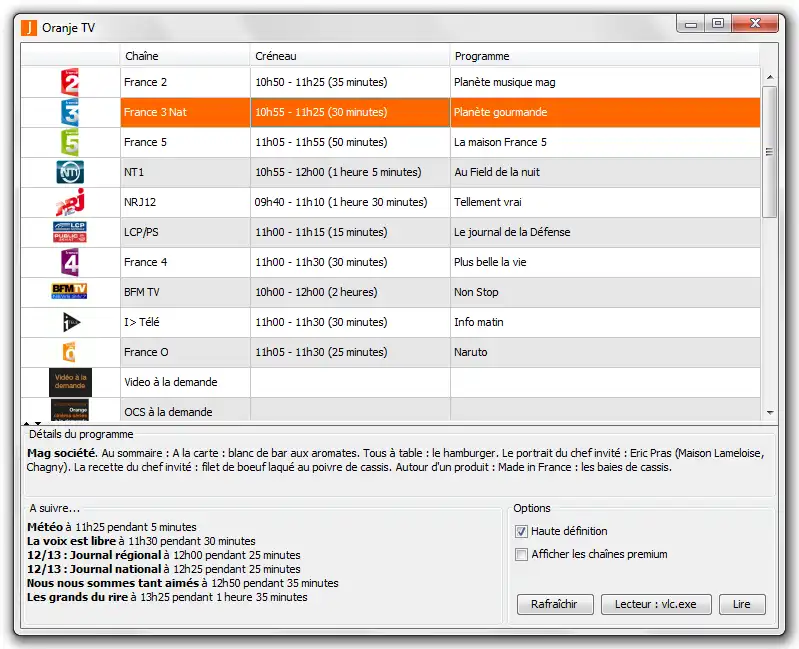 Download web tool or web app Oranje TV