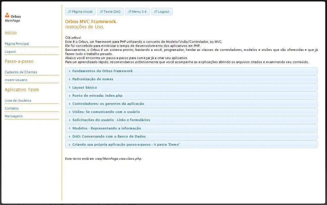 Mag-download ng web tool o web app Orbus MVC