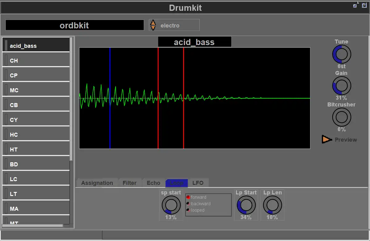 WebツールまたはWebアプリまたはDrumboxソフトウェアドラムマシンをダウンロードします