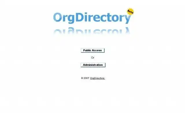 Download web tool or web app OrgDirectory