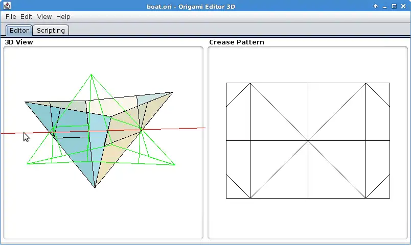 വെബ് ടൂൾ അല്ലെങ്കിൽ വെബ് ആപ്പ് Origami Editor 3D ഡൗൺലോഡ് ചെയ്യുക