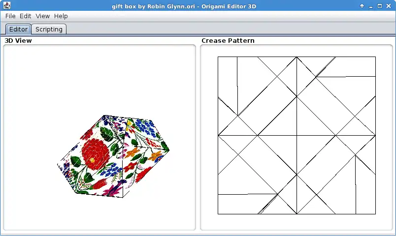 ดาวน์โหลดเครื่องมือเว็บหรือเว็บแอป Origami Editor 3D เพื่อทำงานใน Windows ออนไลน์ผ่าน Linux ออนไลน์
