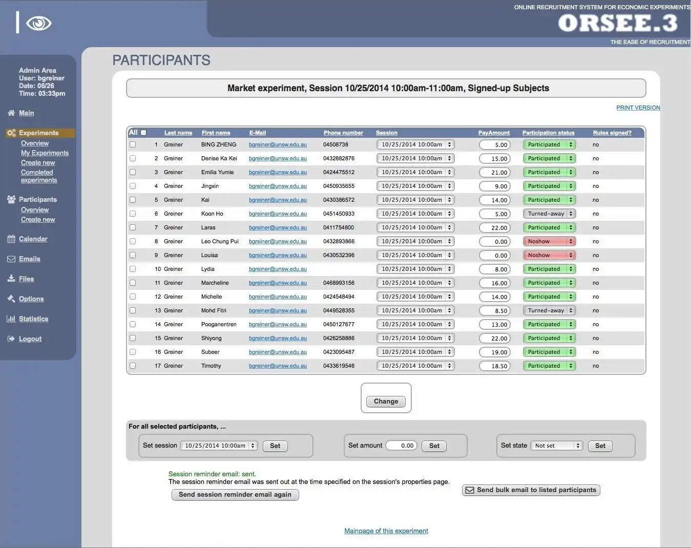 Download web tool or web app ORSEE