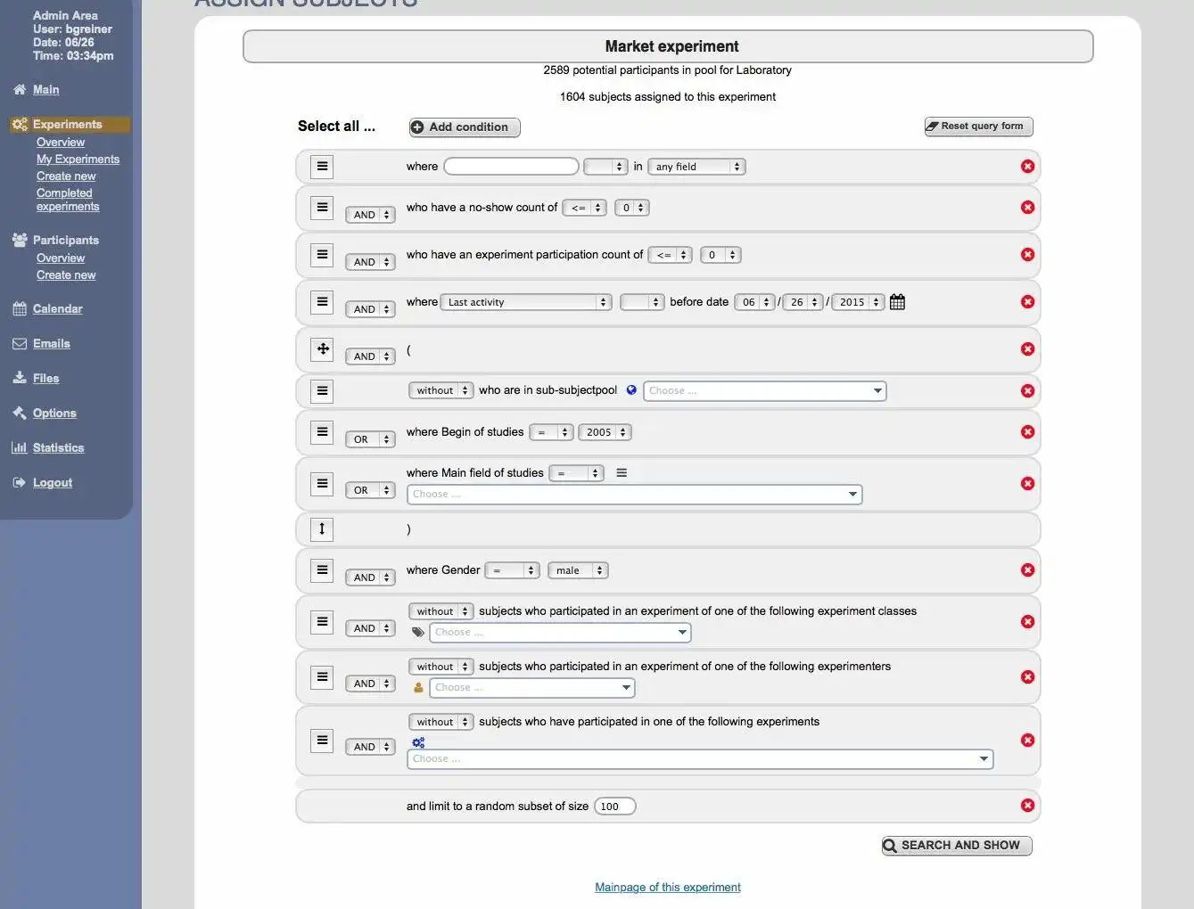 Descargue la herramienta web o la aplicación web ORSEE para ejecutar en Linux en línea