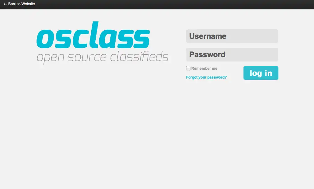 Download web tool or web app Osclass for classifieds