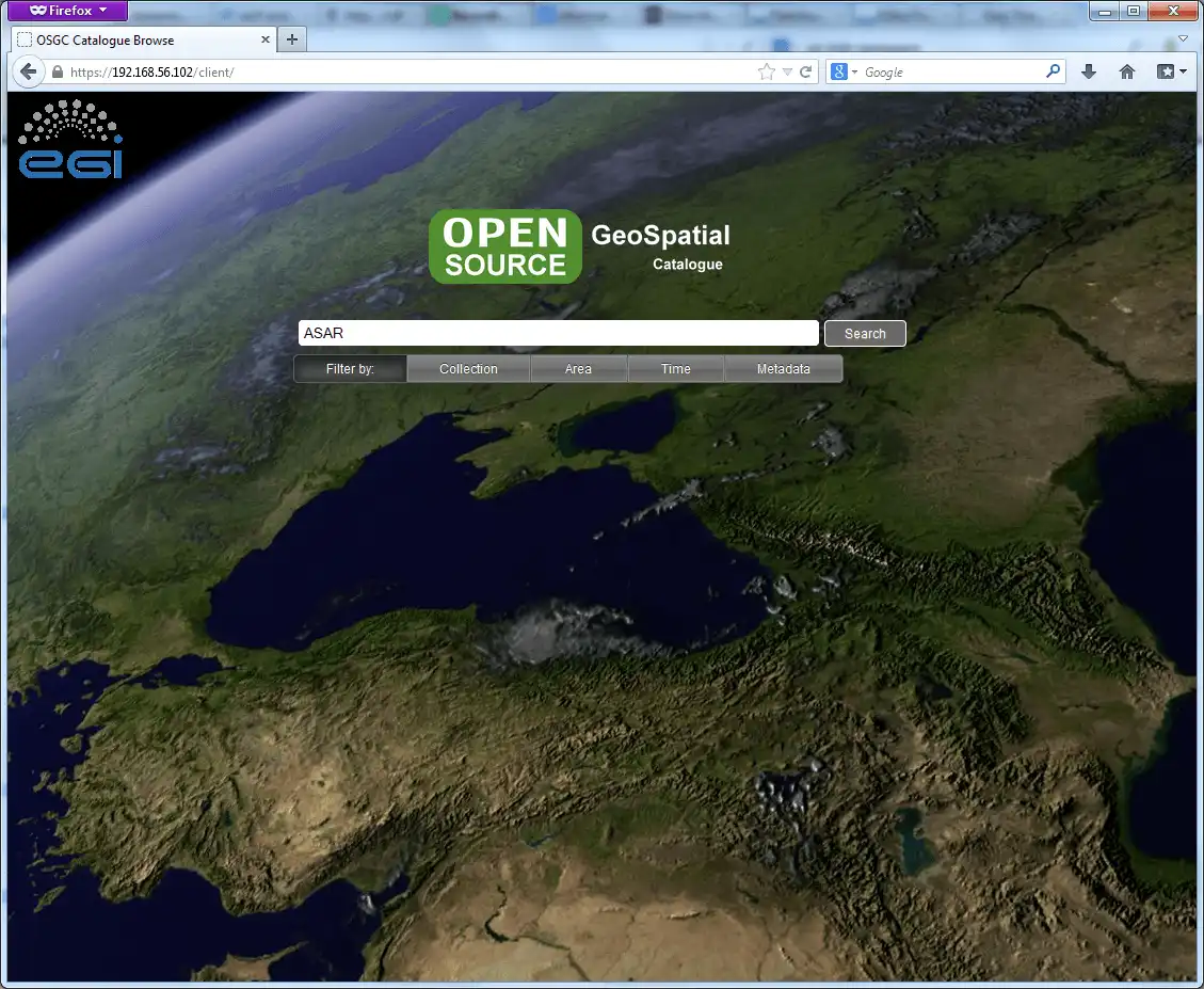 Téléchargez l'outil Web ou l'application Web OSGC - Catalogue géospatial OpenSource à exécuter sous Linux en ligne