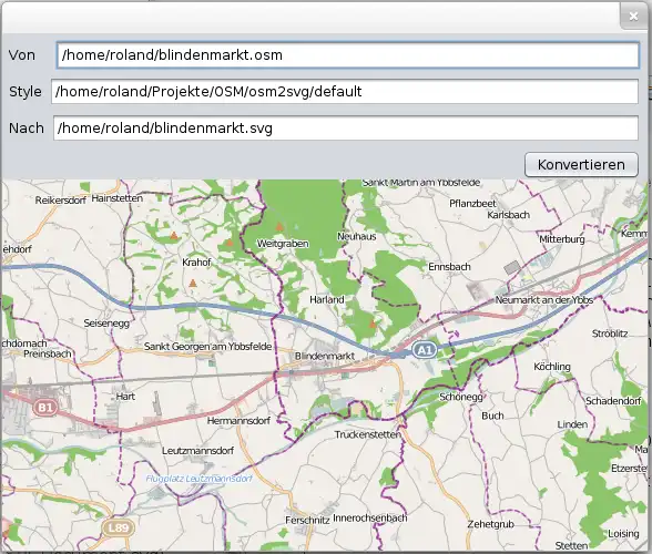 قم بتنزيل أداة الويب أو تطبيق الويب OSM2SVG