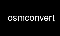 Run osmconvert in OnWorks free hosting provider over Ubuntu Online, Fedora Online, Windows online emulator or MAC OS online emulator
