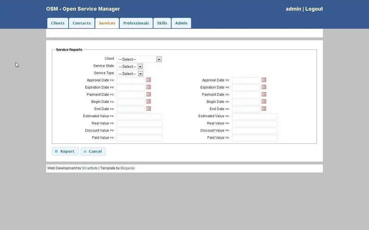 Unduh alat web atau aplikasi web OSM - Buka Manajer Layanan