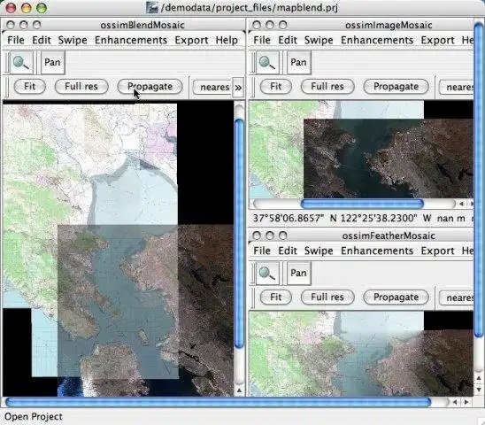 Muat turun alat web atau aplikasi web OSSIM - Peta Imej Perisian Sumber Terbuka