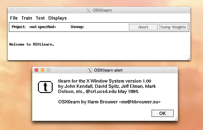 Download de webtool of webapp OSXtlearn om online onder Linux te draaien