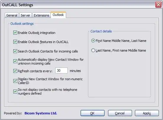 Download web tool or web app OutCALL