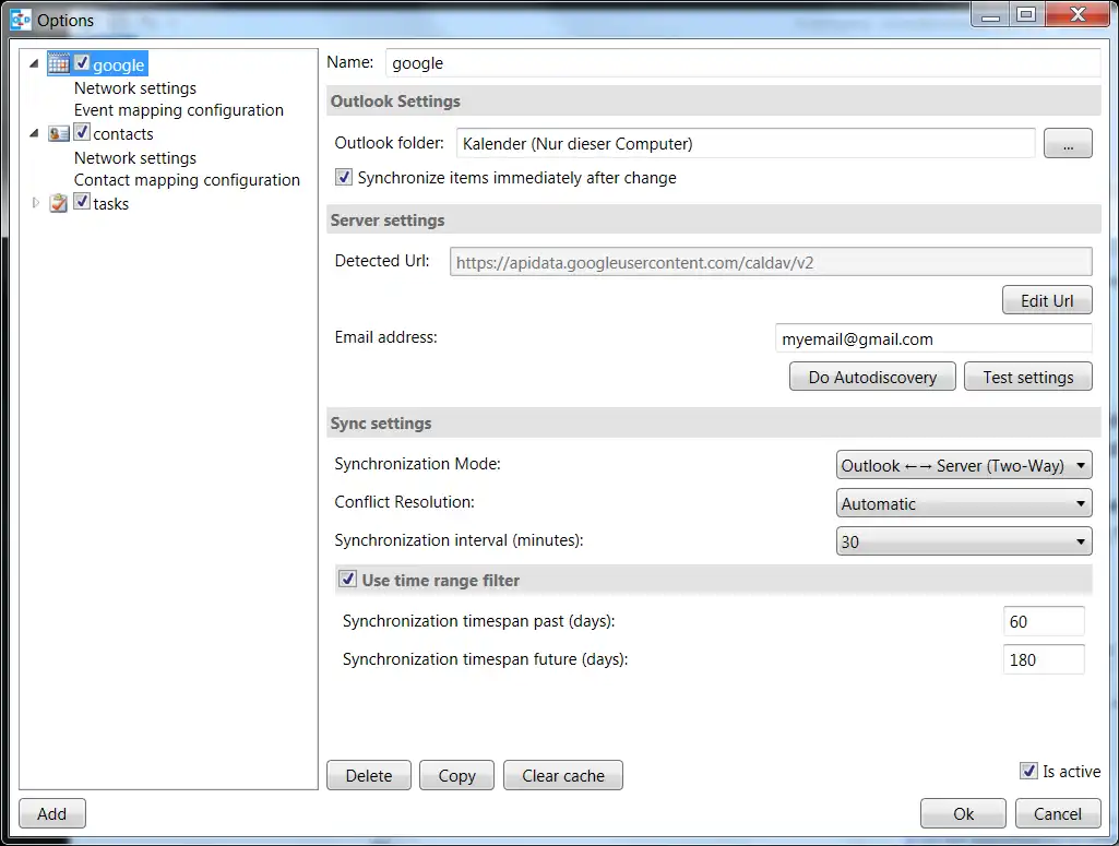 Unduh alat web atau aplikasi web Outlook CalDav Synchronizer