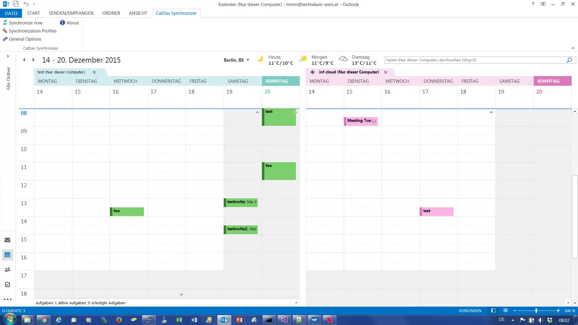 Muat turun alat web atau aplikasi web Outlook CalDav Synchronizer