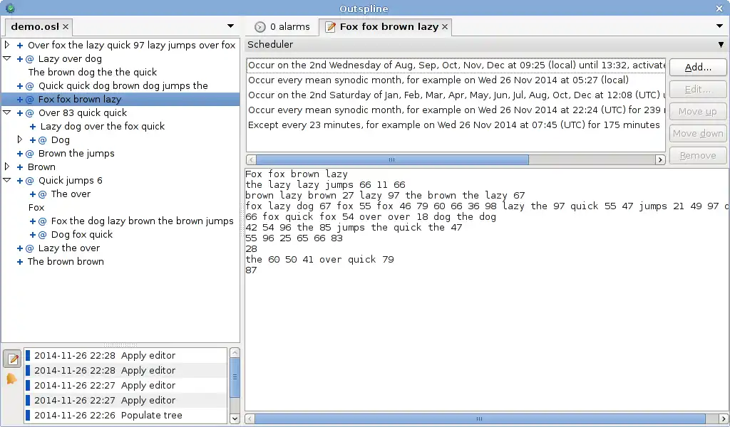 Download web tool or web app Outspline