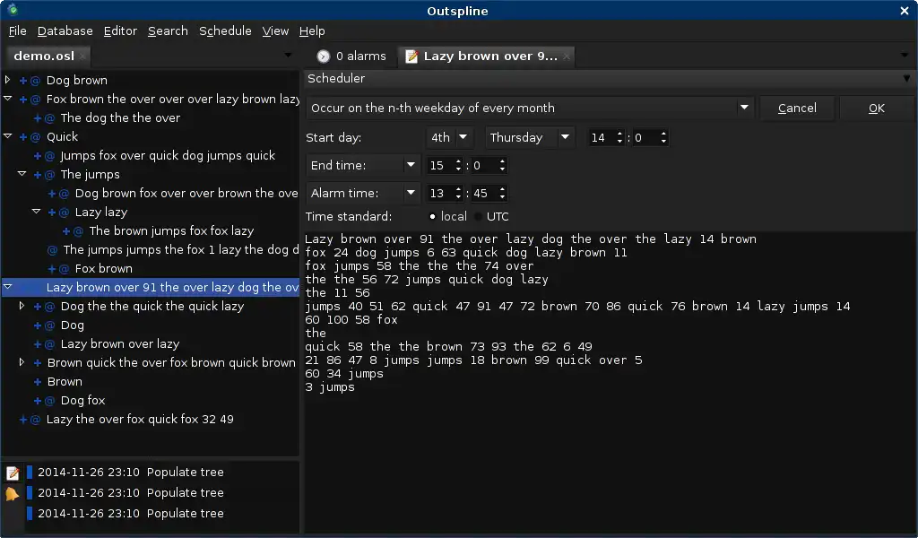 Download web tool or web app Outspline