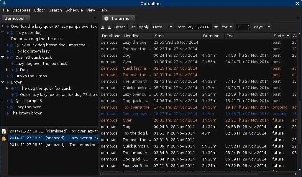 Download webtool of webapp Outspline