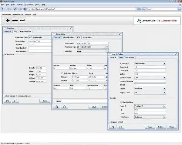 Download web tool or web app Overactive Logistics