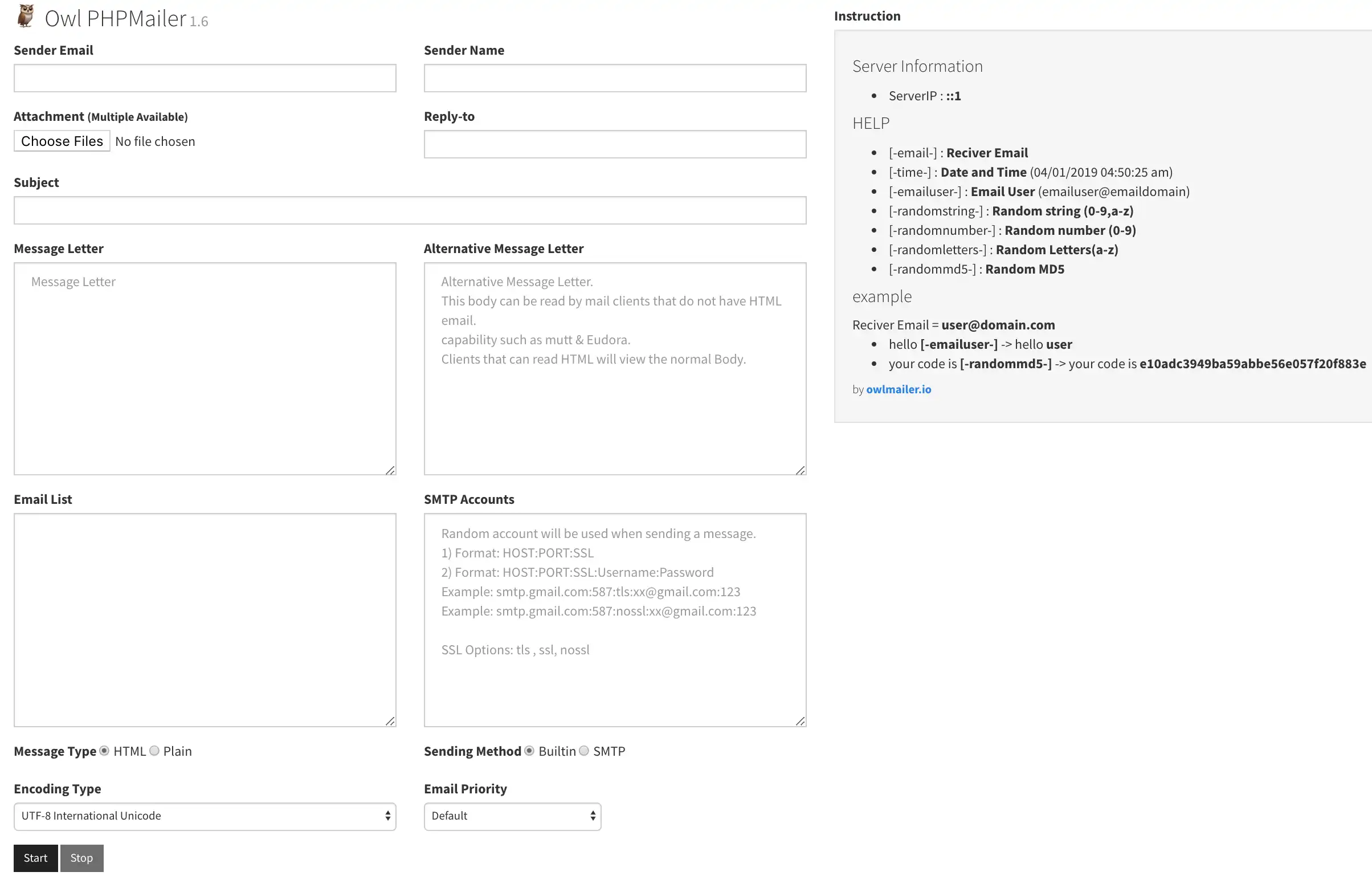 Download web tool or web app Owl PHPMailer