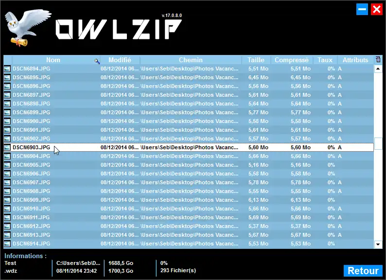 Download web tool or web app OwlZip