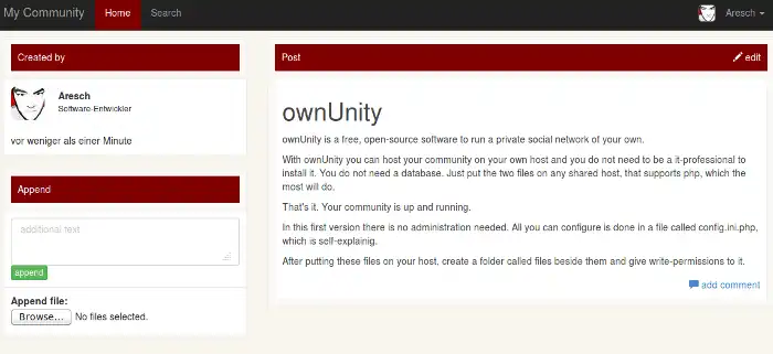 Download web tool or web app ownUnity