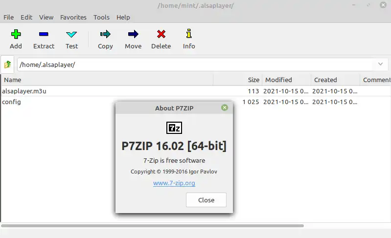 Télécharger l'outil Web ou l'application Web p7zip_GUI