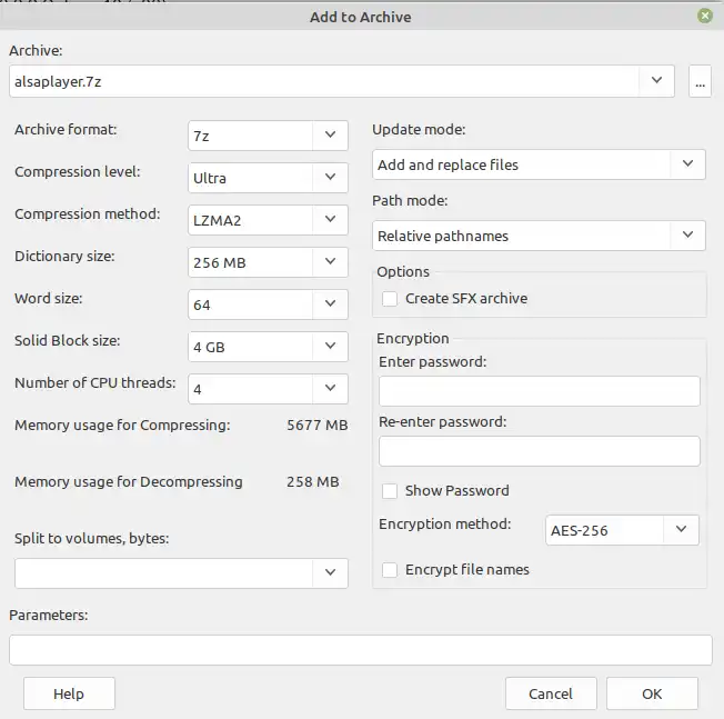 Télécharger l'outil Web ou l'application Web p7zip_GUI