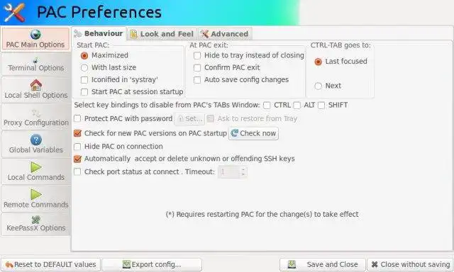 Descargue la herramienta web o la aplicación web PAC Manager