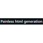 Free download Painless html generation Linux app to run online in Ubuntu online, Fedora online or Debian online