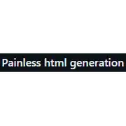 ດາວໂຫຼດຟຣີ Painless html generation app Windows ເພື່ອດໍາເນີນການອອນໄລນ໌ win Wine ໃນ Ubuntu ອອນໄລນ໌, Fedora ອອນໄລນ໌ຫຼື Debian ອອນໄລນ໌