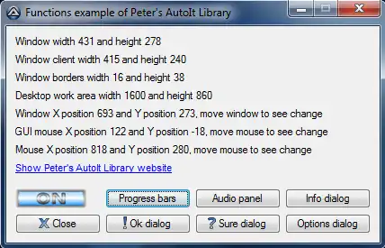 Download web tool or web app Pal, Peters AutoIt Library