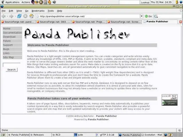 वेब टूल या वेब ऐप पांडा प्रकाशक डाउनलोड करें