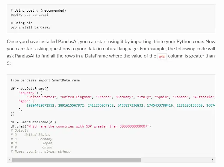 Mag-download ng web tool o web app PandasAI