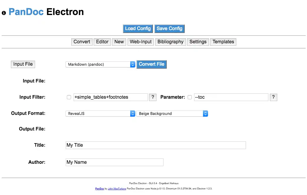 Download web tool or web app PanDocElectron