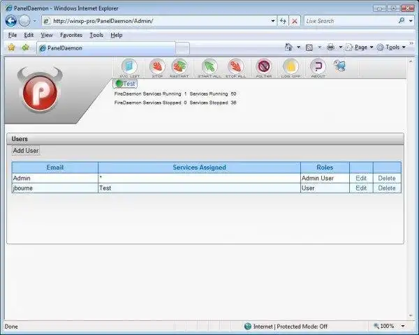 Download webtool of webapp PanelDaemon