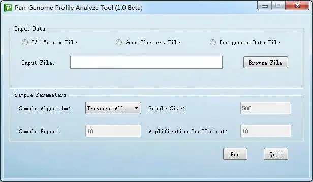Download web tool or web app PanGP