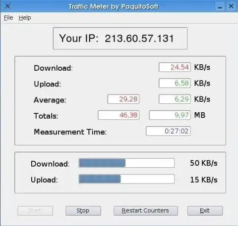 下载网络工具或网络应用程序 PaquitoMeter