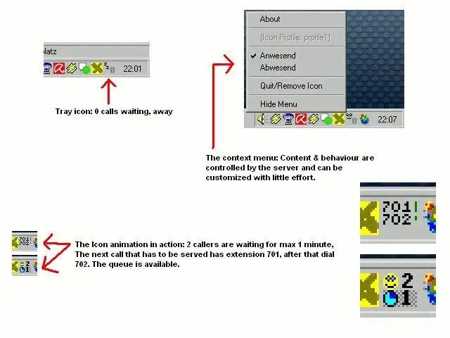 Muat turun alat web atau aplikasi web Ikon Dulang Parkedcalls untuk Asterisk